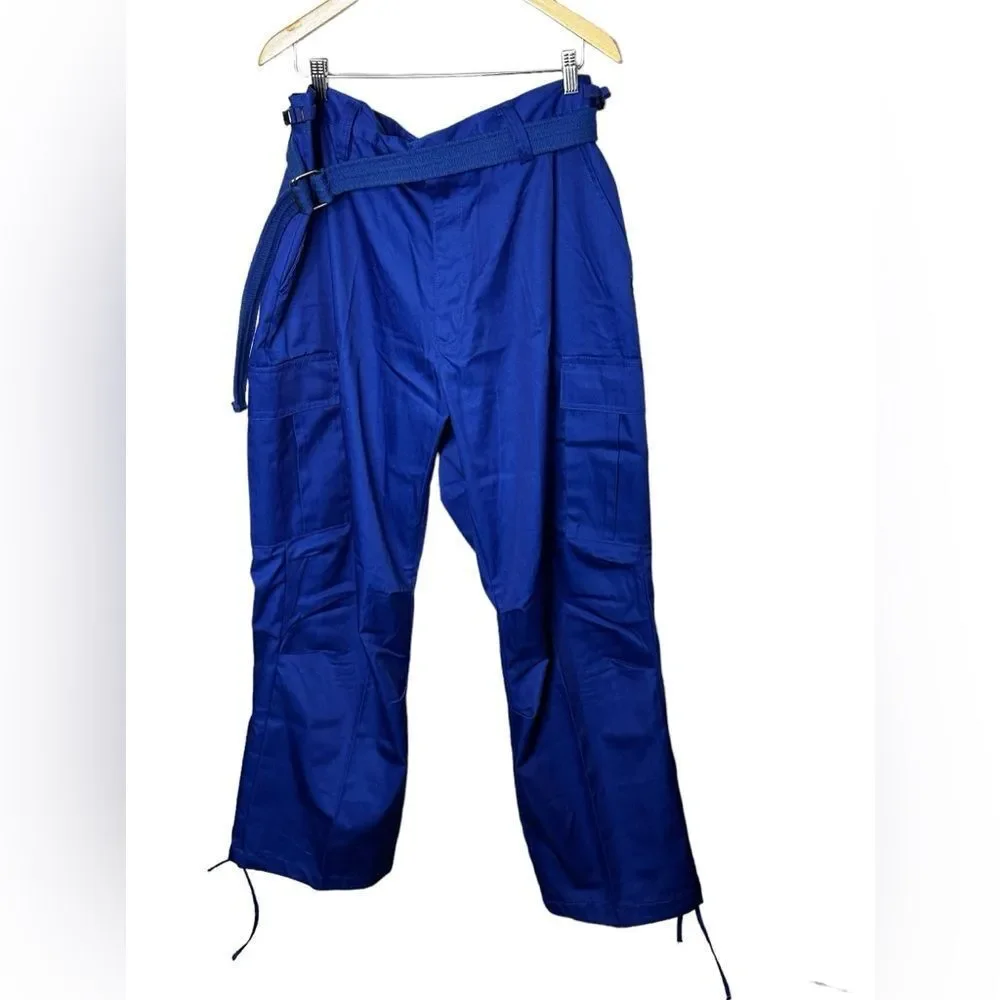 REGAL WEAR CARGO TWILL PANTS WITH BELT - ROYAL 42 32